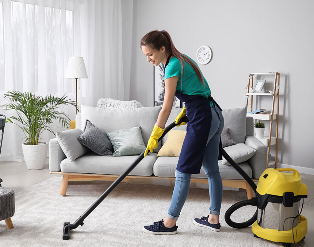 Professional residential cleaning in Cape Cod home